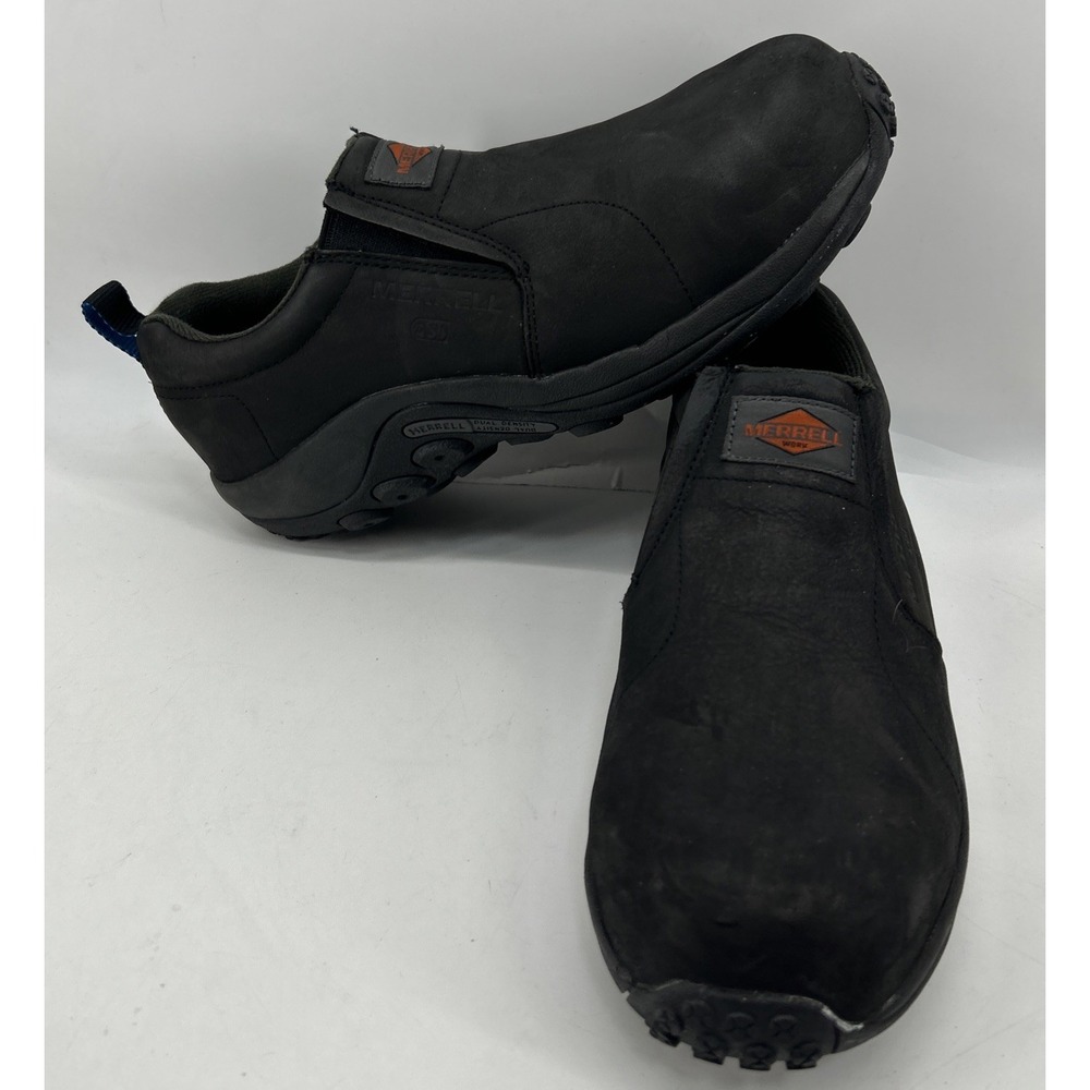 Merrell Jungle Moc Work Shoes With Composite Safety Toes Black Men's Size 9.5M